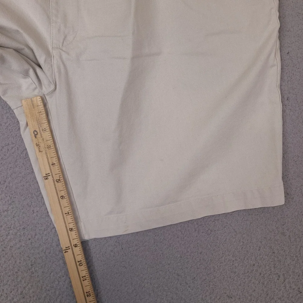 Polo Ralph‎ Lauren Shorts Mens 40 Beige 100% Cotton Pleated Tyler Short Vintage